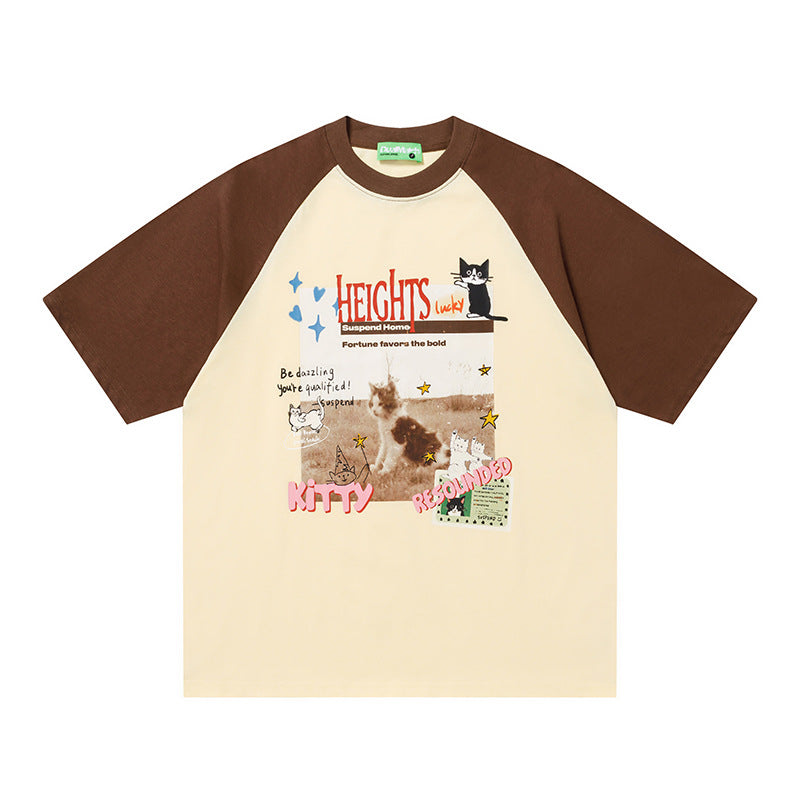 Shoulder sleeved T-shirt
