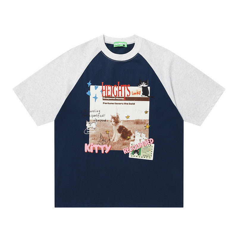 Shoulder sleeved T-shirt