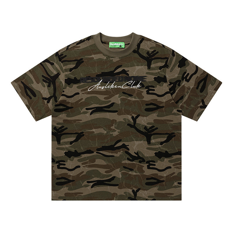 Camouflage printed T-shirt